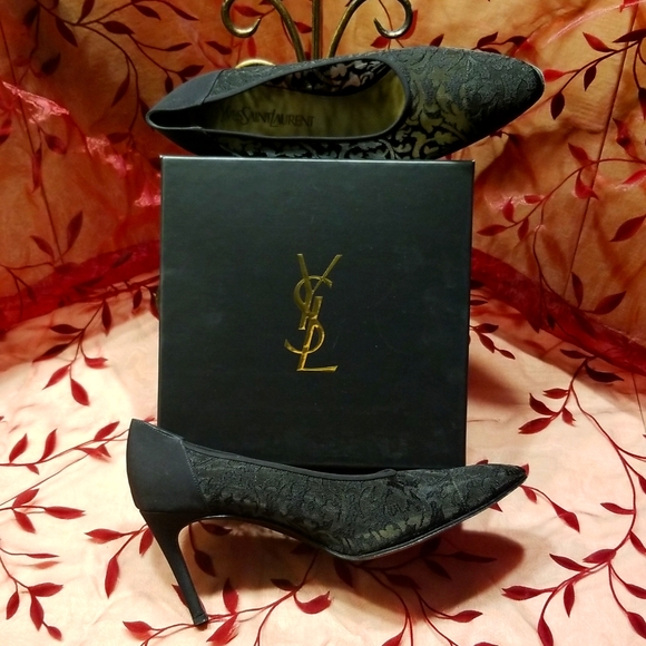 Black YSL Heels - Picture 2 of 6